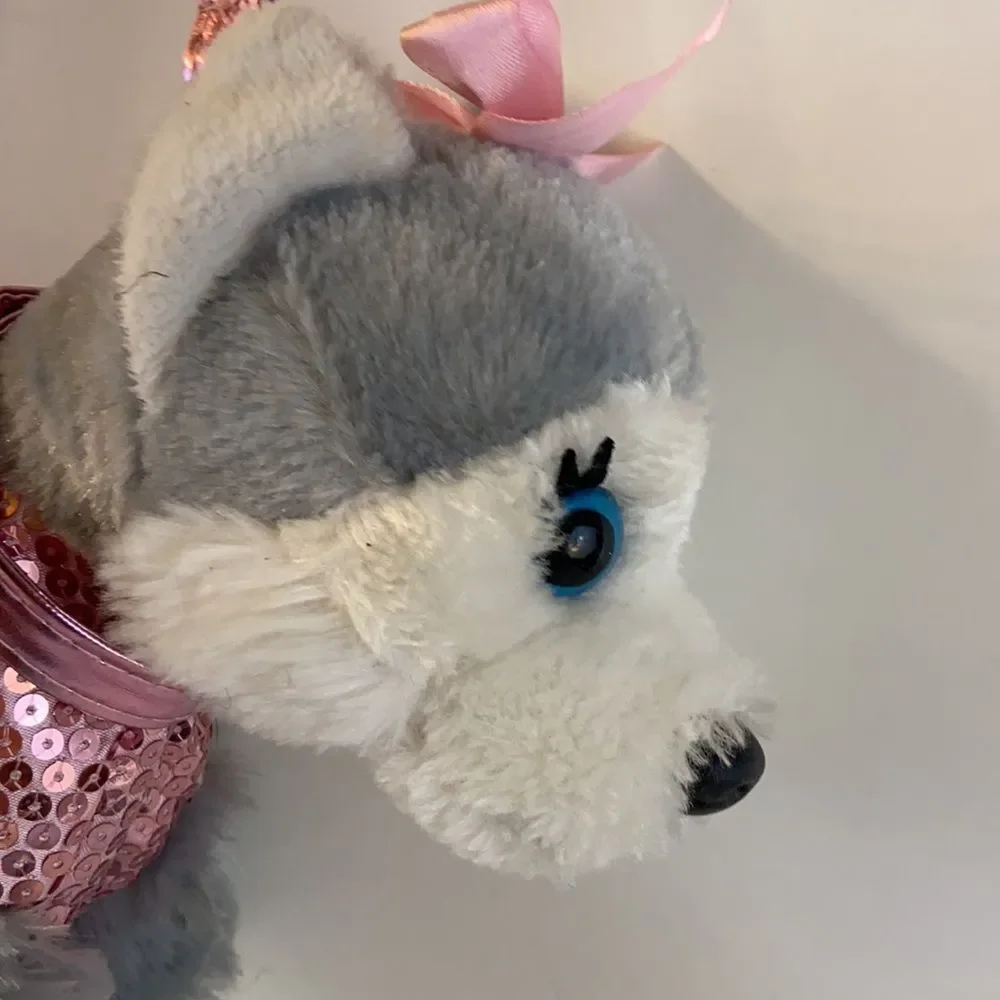 Poochie and co doggie dog bling Husky zipper purse‎